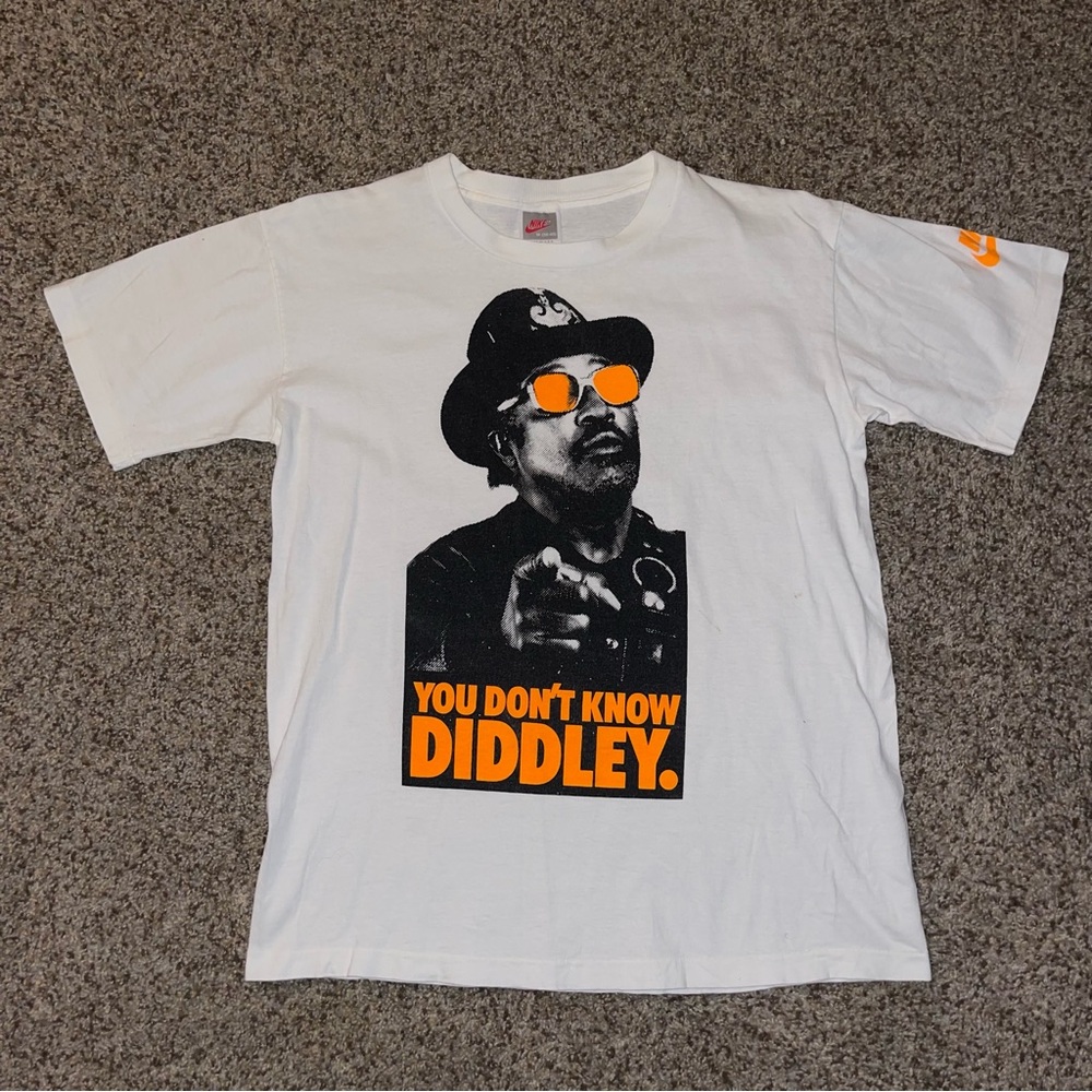 Vintage Nike Shirt Mens Medium White Bo Jackson Didley Promo 90s TV Ad Dont Know